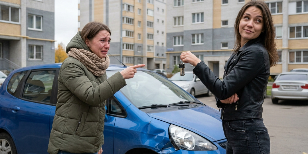 – Подумаешь, помяла крыло! Золовка вернула ключи и пошла пешком
