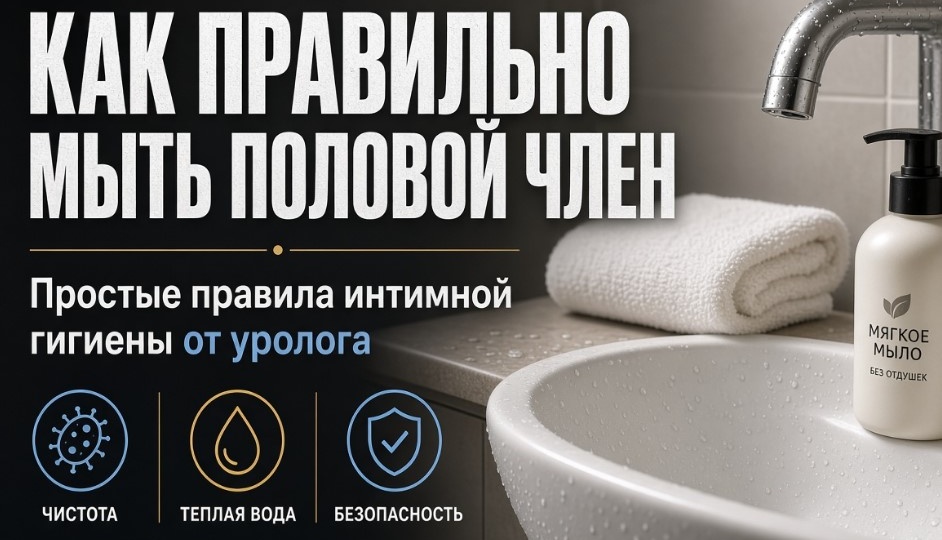 Уролог объяснил, как правильно мыть половой член: простые правила мужской интимной гигиены для здоровья и комфорта