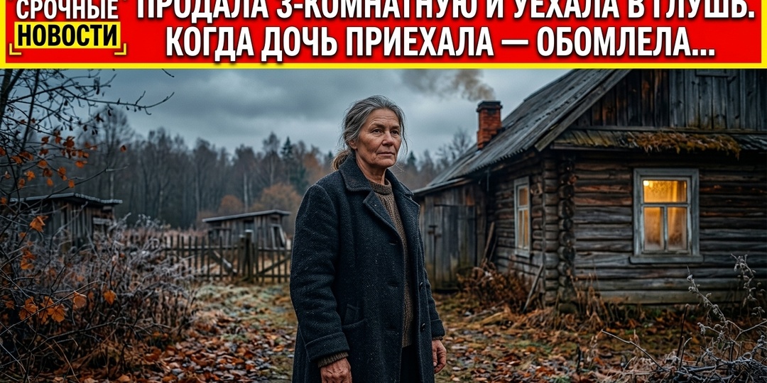 "Ты сошла с ума, посмотри на свои руки!" — дочь приехала забрать меня из деревенской избы, но застыла на пороге