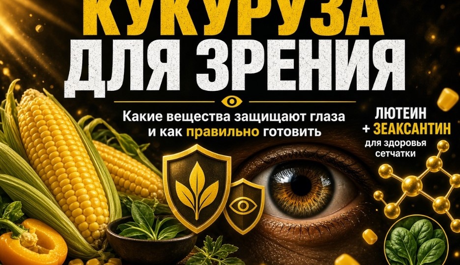 Кукуруза предотвращает возрастное ухудшение зрения - какие вещества защищают глаза и как правильно готовить продукт