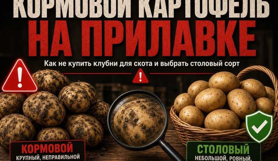 Кормовой картофель на прилавке: как не купить клубни для скота и выбрать качественный столовый сорт