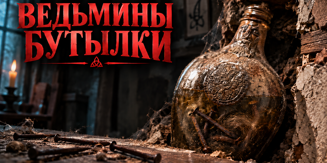 Почему под порогами и в стенах старых домов находят «ведьмины бутылки» с гвоздями и волосами