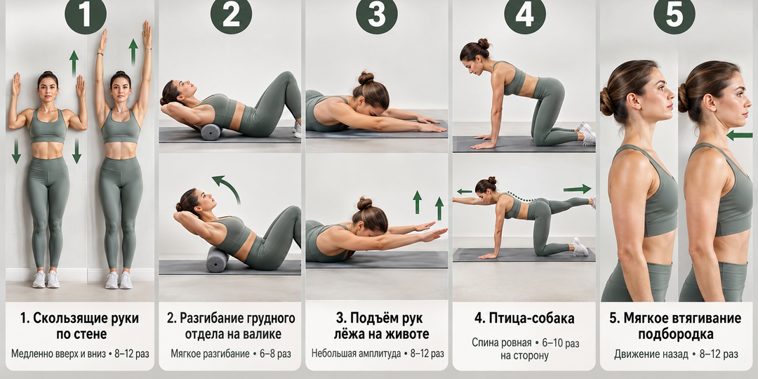 Сутулость крадёт силы: 5 новых упражнений, которые возвращают телу лёгкость