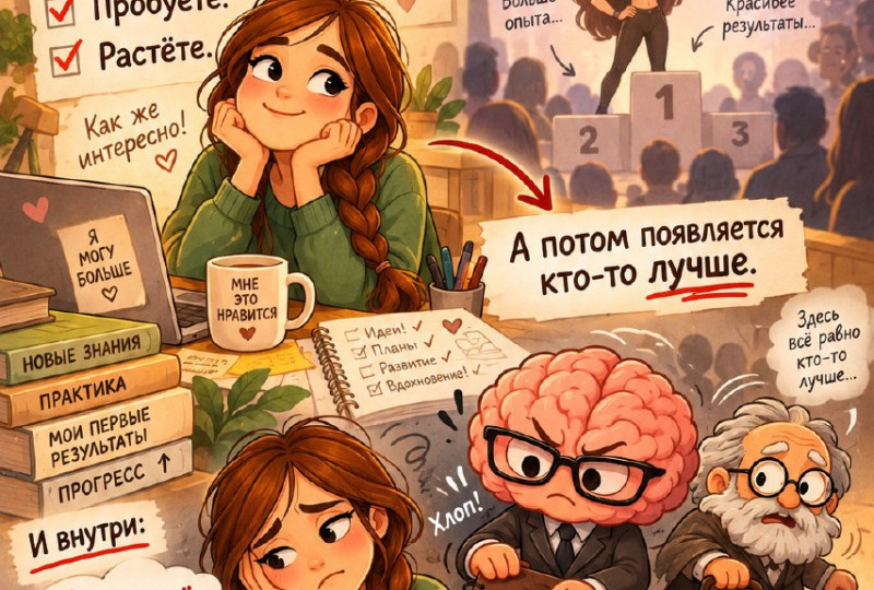 Почему я бросаю дело, когда понимаю, что не буду лучшей? + практика