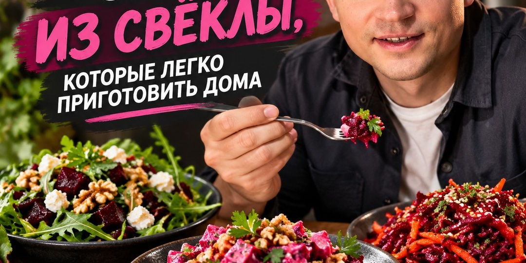 3 необычных салата из свёклы, которые легко приготовить дома