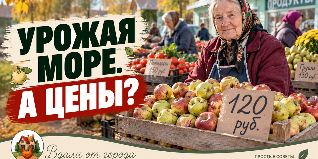 Ветки яблонь трещат, а бабушка просит за три помятых яблока как за стейк. Мой лимит сочувствия на рынке закончился