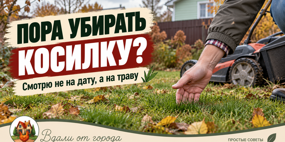 Оставил высокую траву под снег - весной плакал. Показываю свою идеальную высоту в сантиметрах