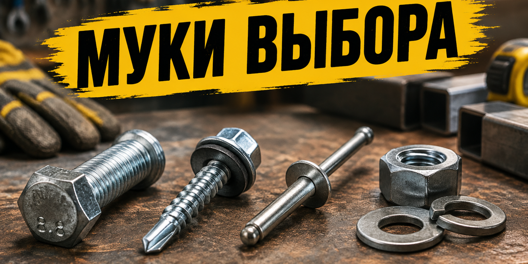 Как выбрать крепёж по металлу и не пожалеть