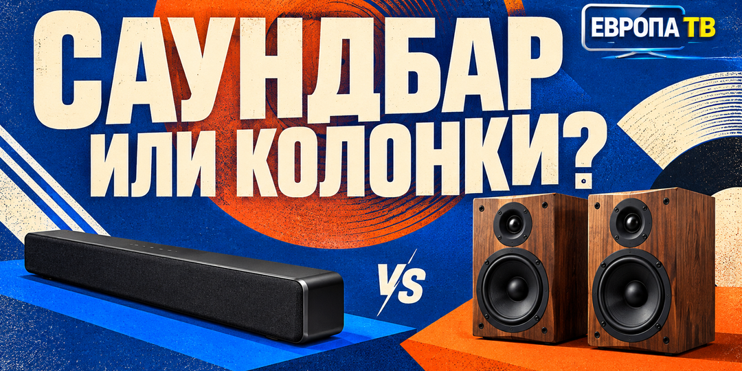 Что лучше для телевизора: саундбар или активные стереоколонки