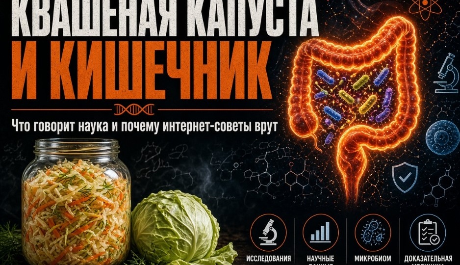 Квашеная капуста и здоровье кишечника: что на самом деле говорит наука о профилактике заболеваний и почему интернет-советы часто врут