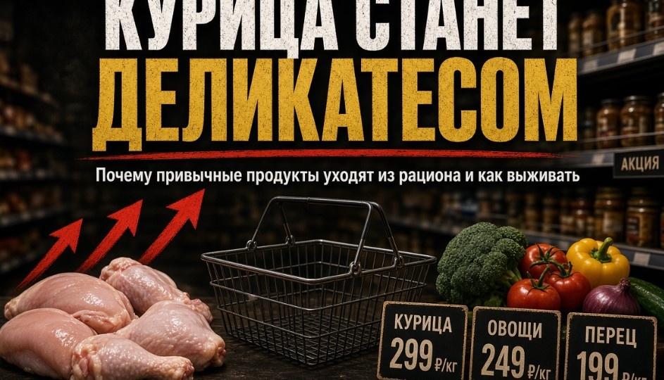 Курица станет деликатесом: почему привычные продукты уходят из рациона и как выживать в новых реалиях