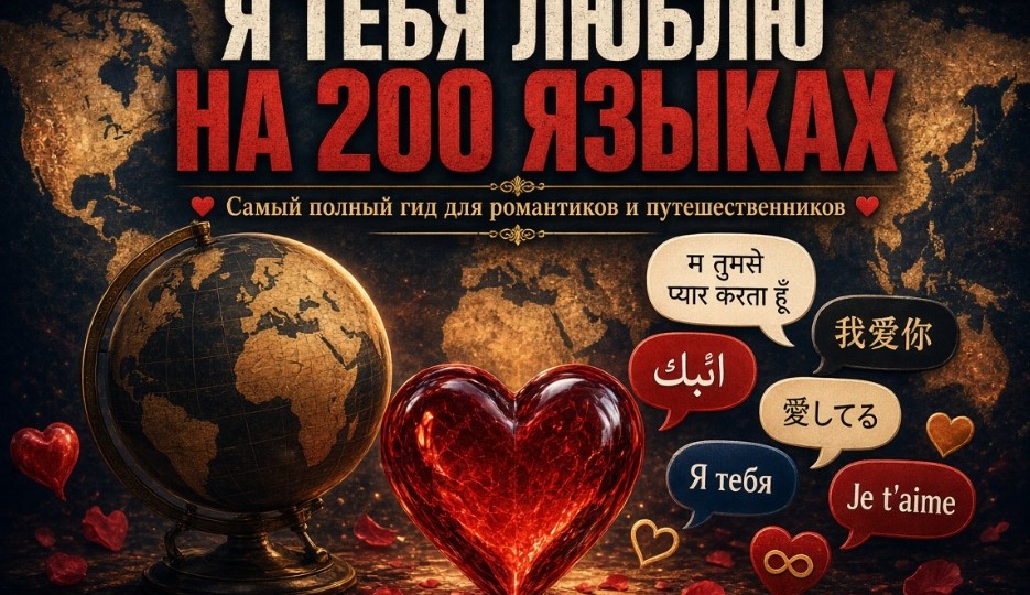 «Я тебя люблю» на 200 языках мира: самый полный гид для романтиков, путешественников и тех, кто хочет удивить