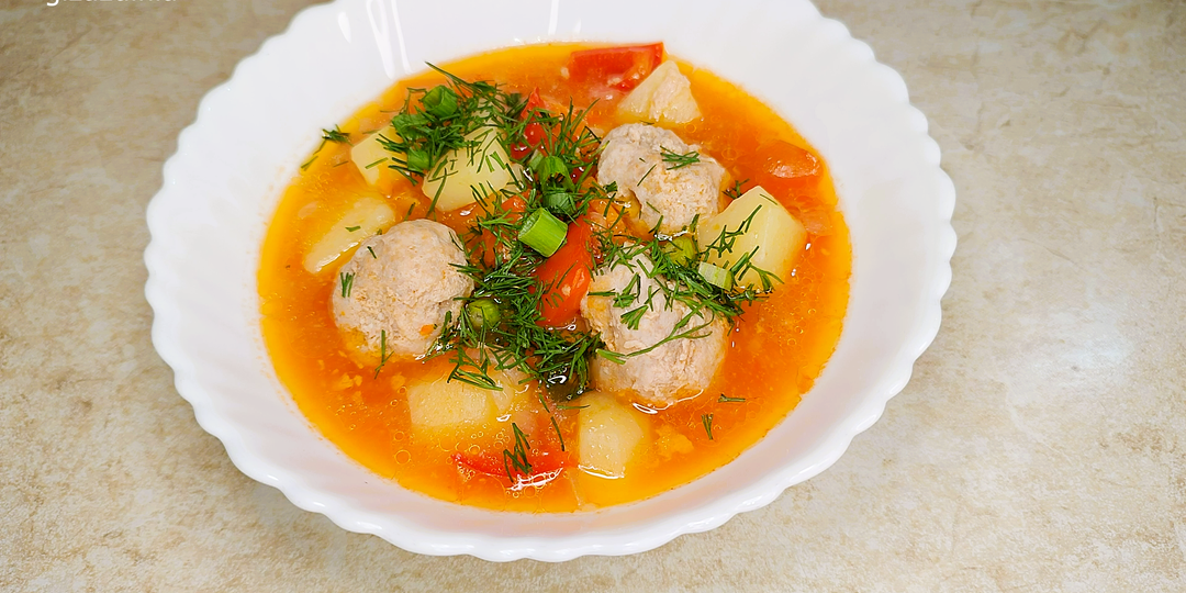 Тефтели с овощами на сковороде 🥘 (фото пошагово)
