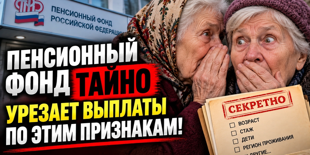 Пенсионный фонд тайно урезает выплаты по этим признакам: проверьте себя прямо сейчас.
