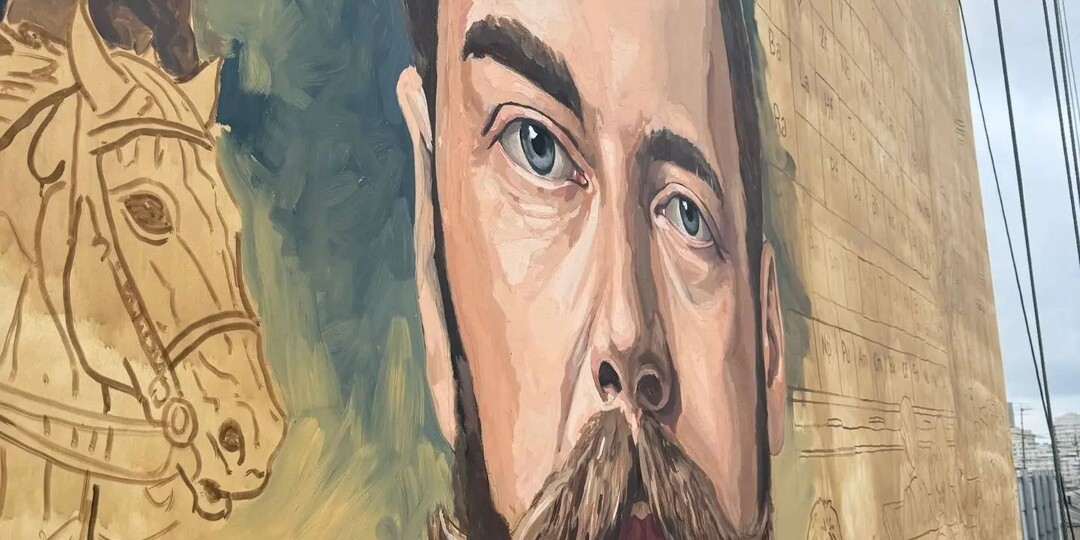 Лик святого царя Николая на нашем мурале