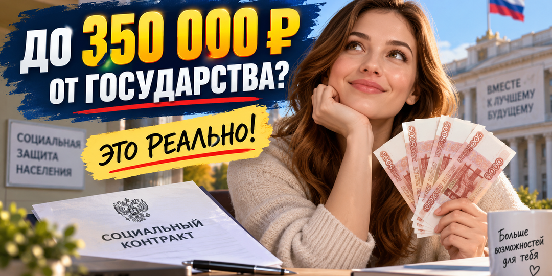 До 350 тыс руб от государства: кто может получить социальный контракт в 2026 году
