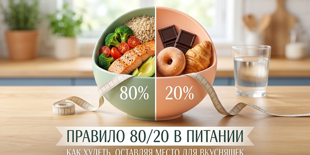 Правило 80/20 в питании: как худеть, оставляя место для вкусняшек