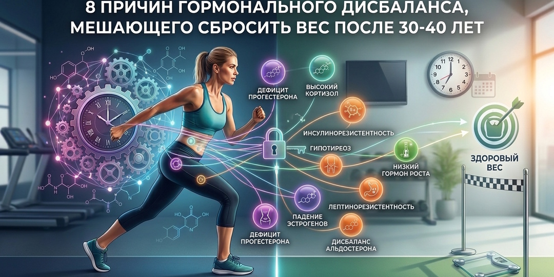 8 причин гормонального дисбаланса, мешающего сбросить вес после 30-40 лет
