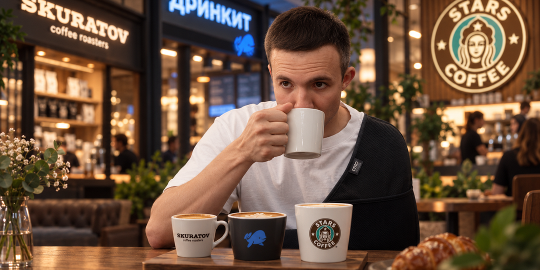 Мы заказали одинаковые напитки в Skuratov, Дринкит и Stars Coffee. Где кофе оказался лучше?