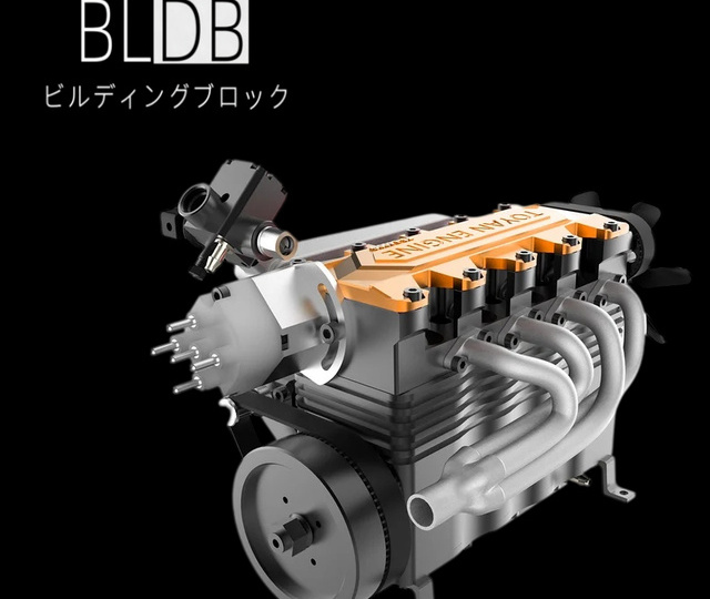 BLDB выпустила TOYAN FS-L400BGC — работающий четырёхцилиндровый двигатель в миниатюре