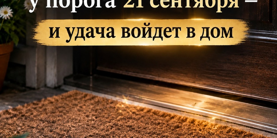 Одна простая вещь у порога 21 сентября — и удача войдет в дом.