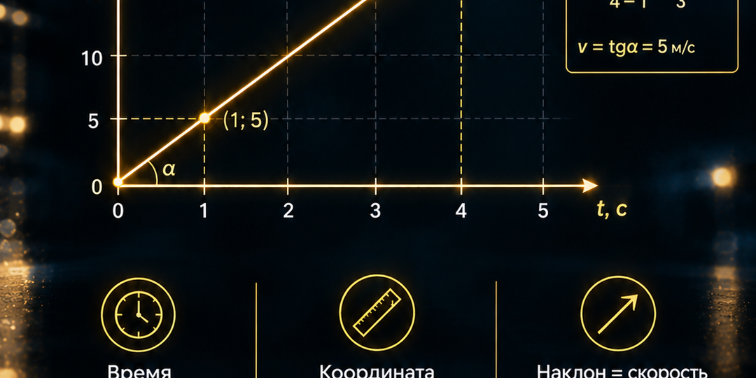 Задачи на график движения: как читать графики и решать задачи