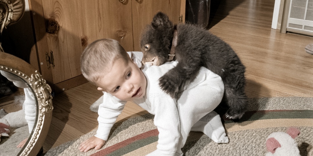 Удивительные и забавные фотографии с животными. Подборка 20 раскрашенных фотографий из ХХ века. Часть 11
