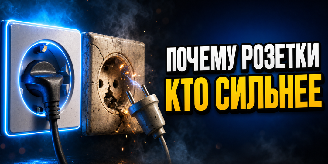 Почему европейская розетка держит вилку крепче русской