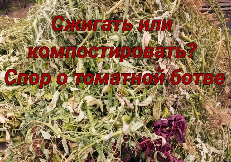 Сжигать или компостировать? Спор о томатной ботве