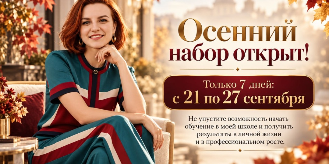 ДВЕРИ ШКОЛЫ ОТКРЫТЫ 21 — 27 СЕНТЯБРЯ всего 7 дней