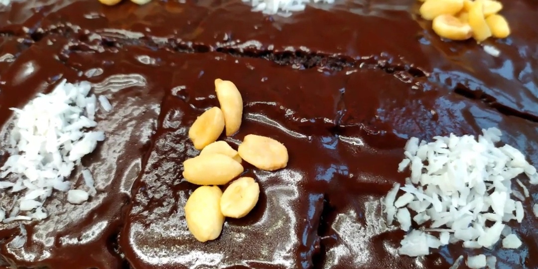 Шоколадный пирог с заливкой🍰