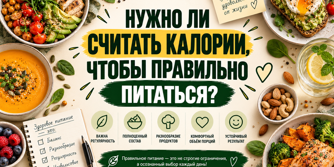 Нужно ли считать калории, если цель — просто наладить питание?