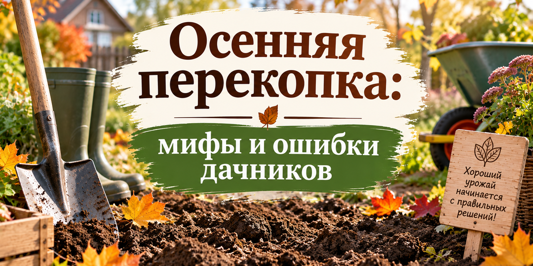 🍂 Перекапывать огород осенью или нет? Разбираемся без дачных мифов