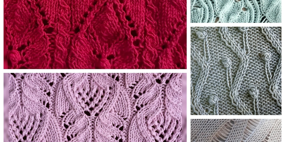 Узоры связанные спицами. Коллекция для всех моих вязалочек 🥰🧶.