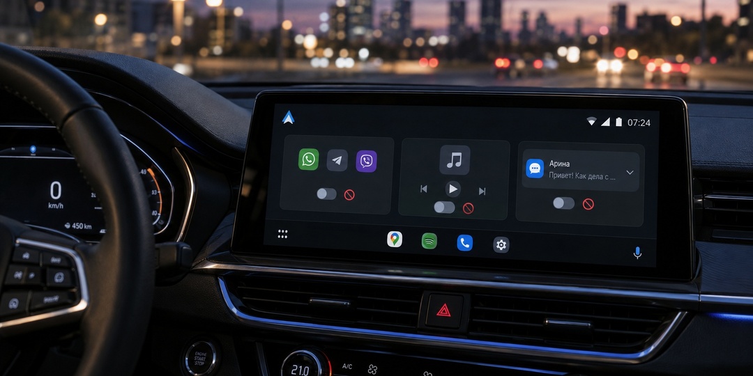 Функции Android Auto, которые нужно отключить перед поездкой