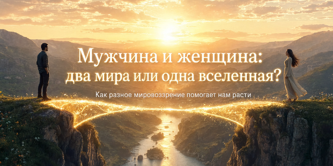 Мужчина и женщина: два мира или одна вселенная? Как разное мировоззрение помогает нам расти
