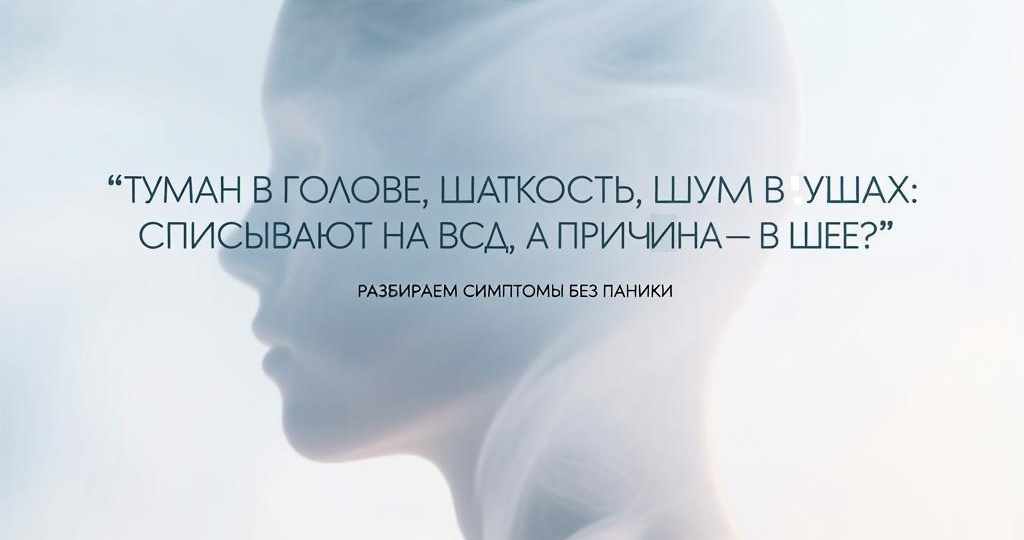 «Туман в голове», шаткость, шум в ушах: симптомы, которые списывают на ВСД, а причина — в шее