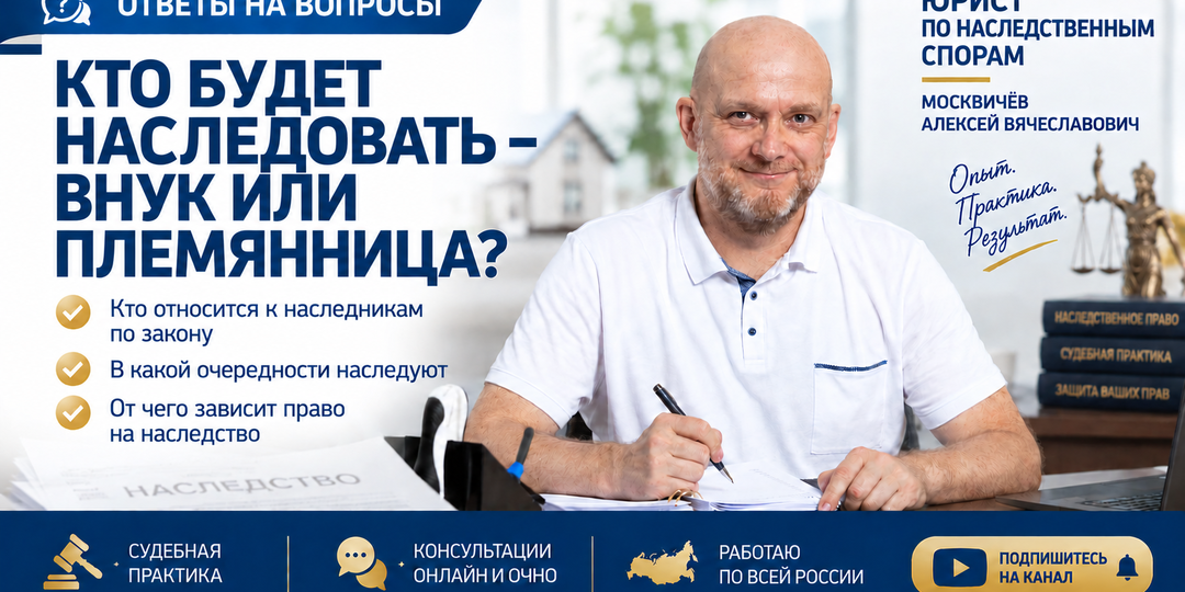 КТО БУДЕТ НАСЛЕДОВАТЬ – ВНУК ИЛИ ПЛЕМЯННИЦА