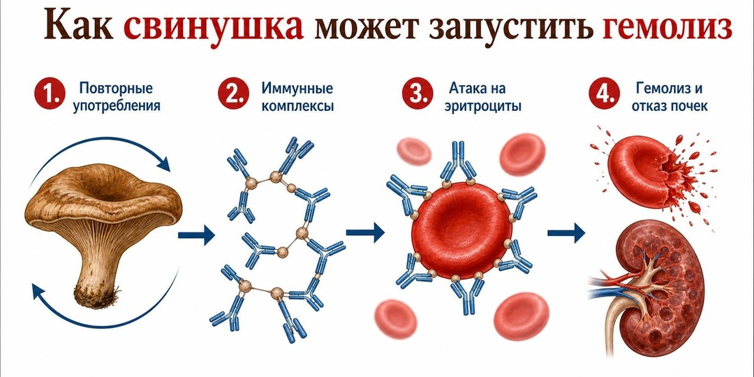 Свинушку десятилетиями ели ведрами, а потом запретили: почему привычная варка не делает этот гриб безопасным