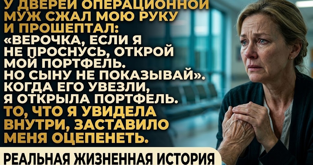 42 года я верила мужу. На операционном столе он попросил спрятать портфель от собственного сына