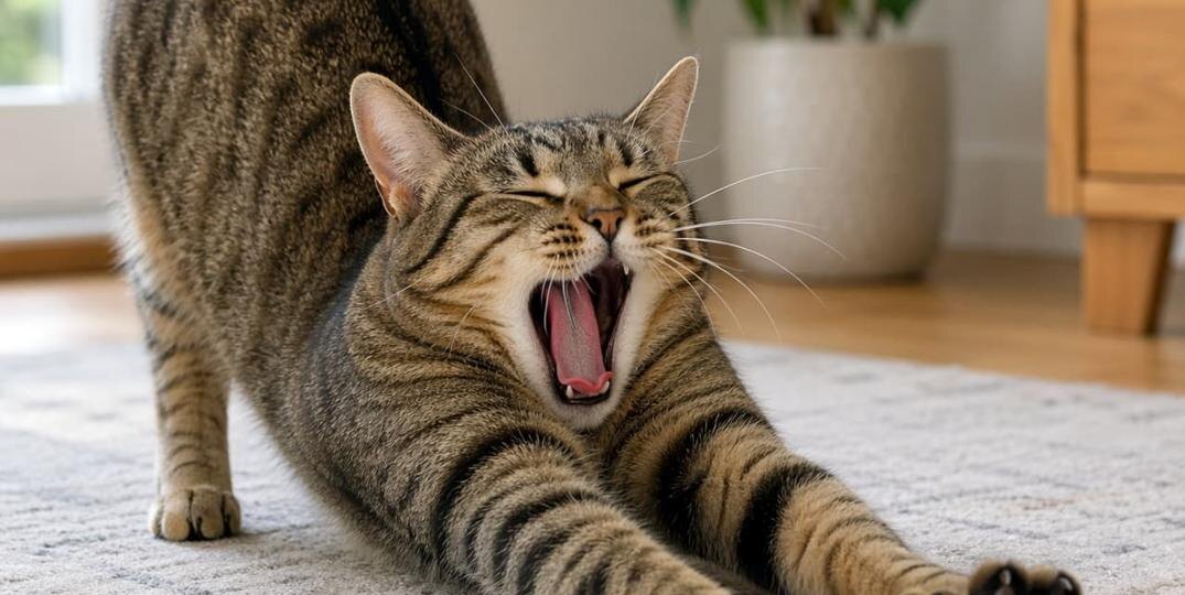 🐱 ПОЧЕМУ КОШКА ТАК СЛАДКО ПОТЯГИВАЕТСЯ ПОСЛЕ СНА? 10 СЕКРЕТОВ КОШАЧЬЕЙ РАСТЯЖКИ