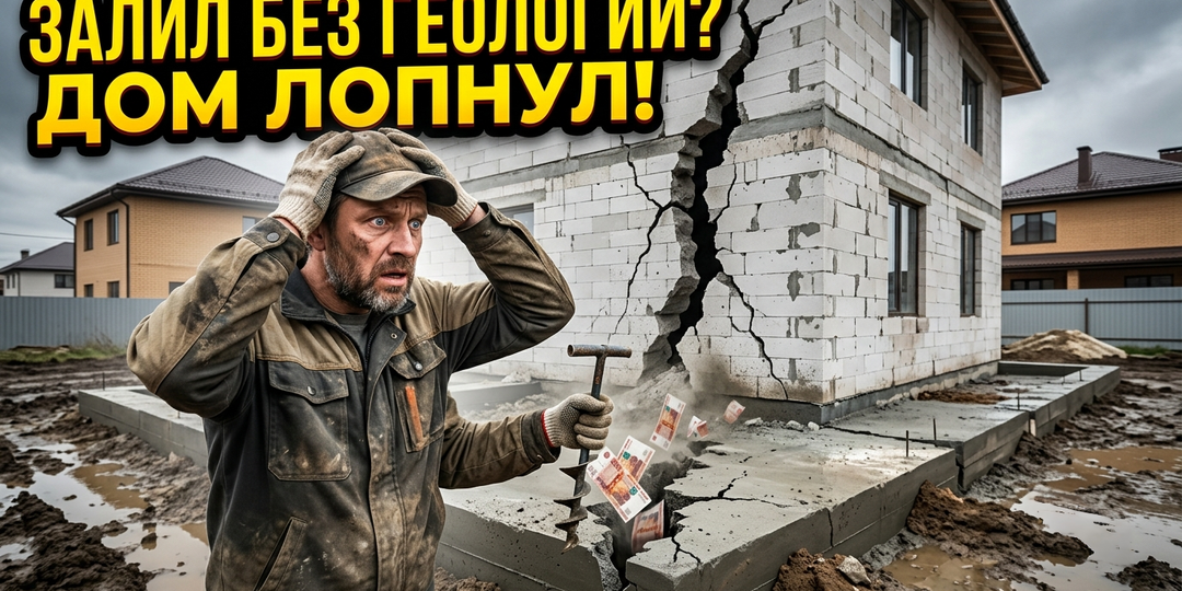 ​"Да тут у всех суглинок!": главный миф, из-за которого трескаются стены, и как 2 метра скважины спасают кошелек