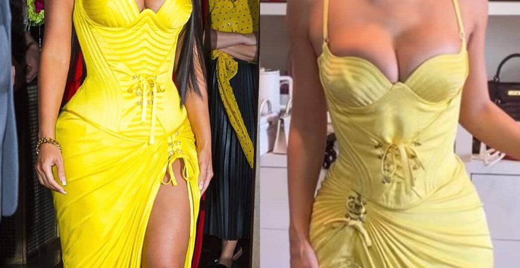 Кимуля надела на выход архивное платье Versace Кайли