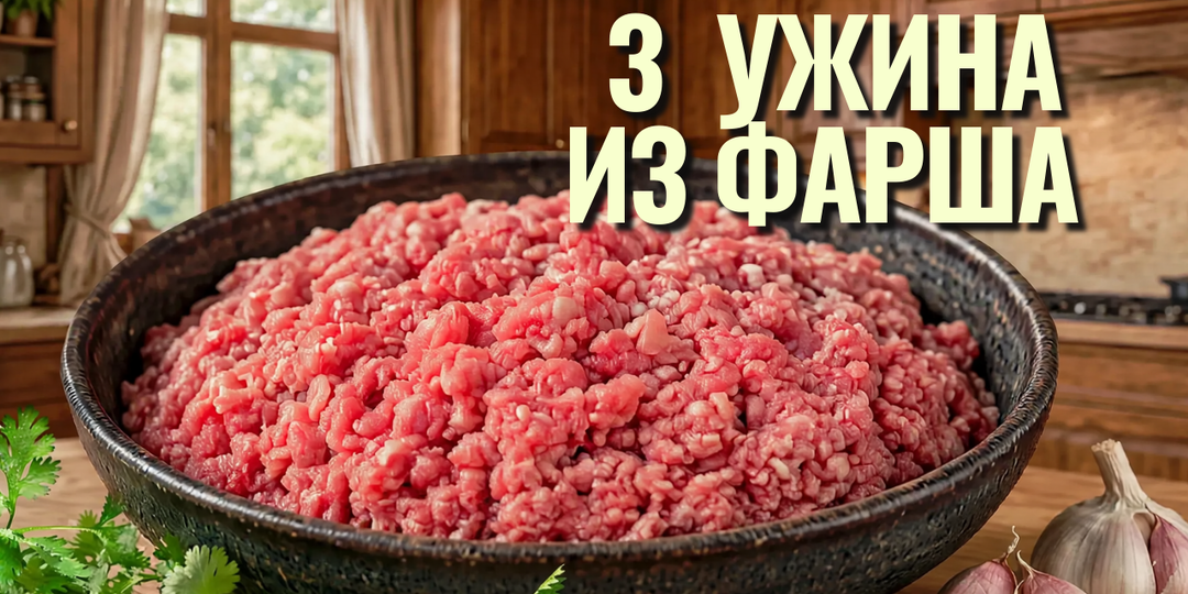 📌 3 быстрых ужина из фарша: простые рецепты на каждый день