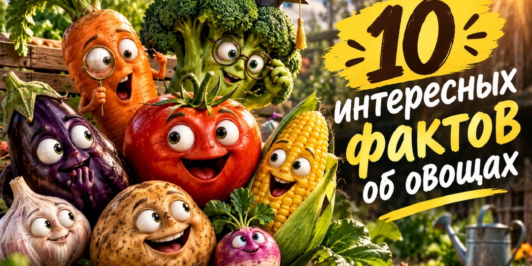 10 невероятных фактов об овощах, от которых вы потеряете дар речи