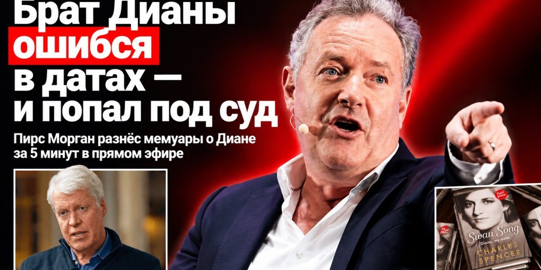 Брат Дианы обвинил Пирса Моргана в публикации снимков из спортзала — хотя в 1993-м тот работал в другой газете