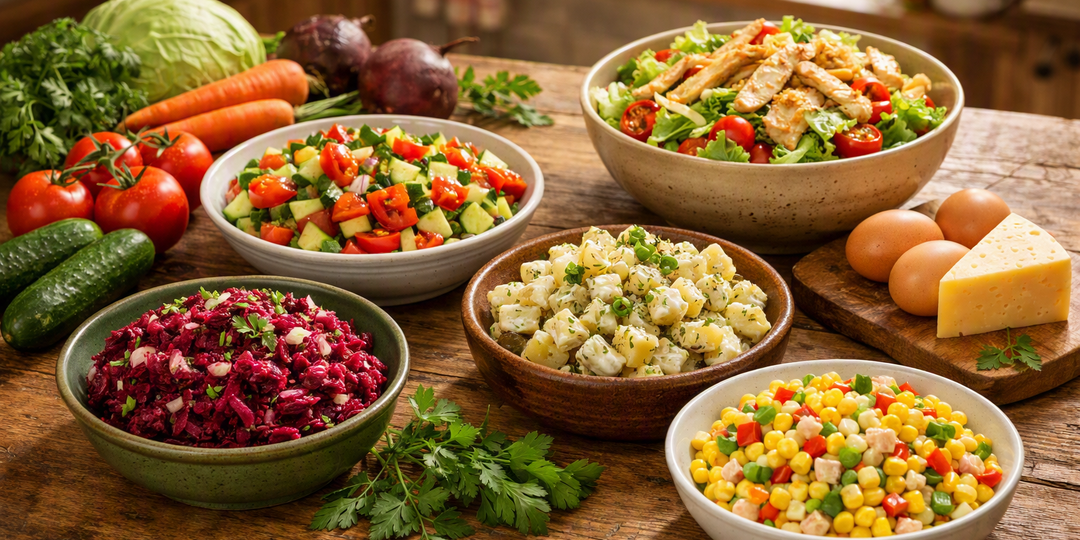 10 вкусных салатов на каждый день — простые рецепты для всей семьи