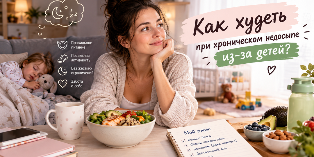 Как худеть при хроническом недосыпе из-за детей?