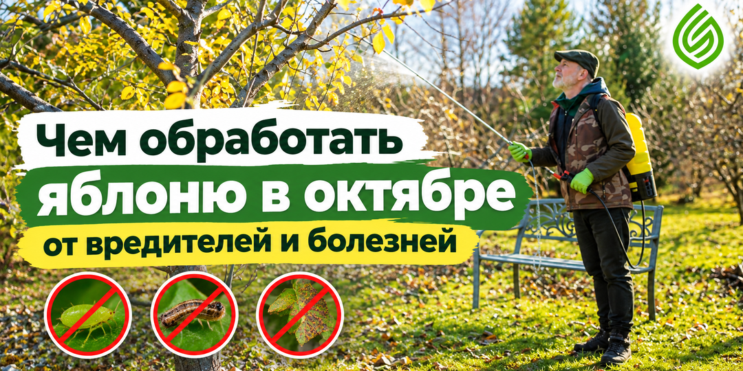 Чем обработать яблоню в октябре от вредителей и болезней