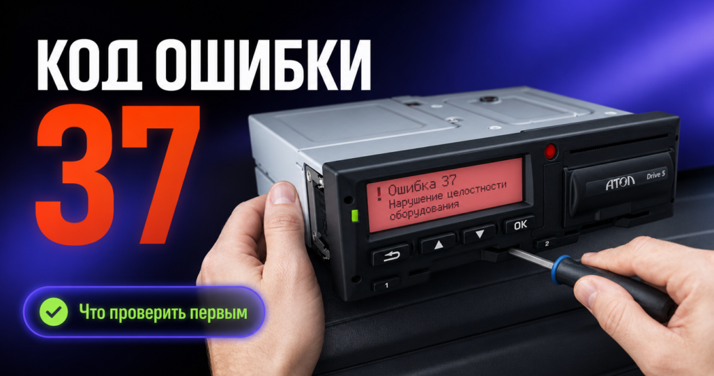 Тахограф Атол Drive 5: как исправить ошибку 21